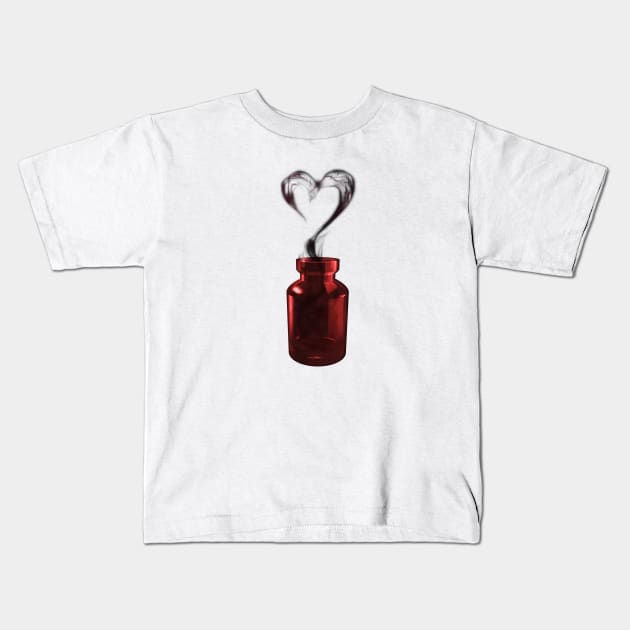 love potion Kids T-Shirt by somatosis